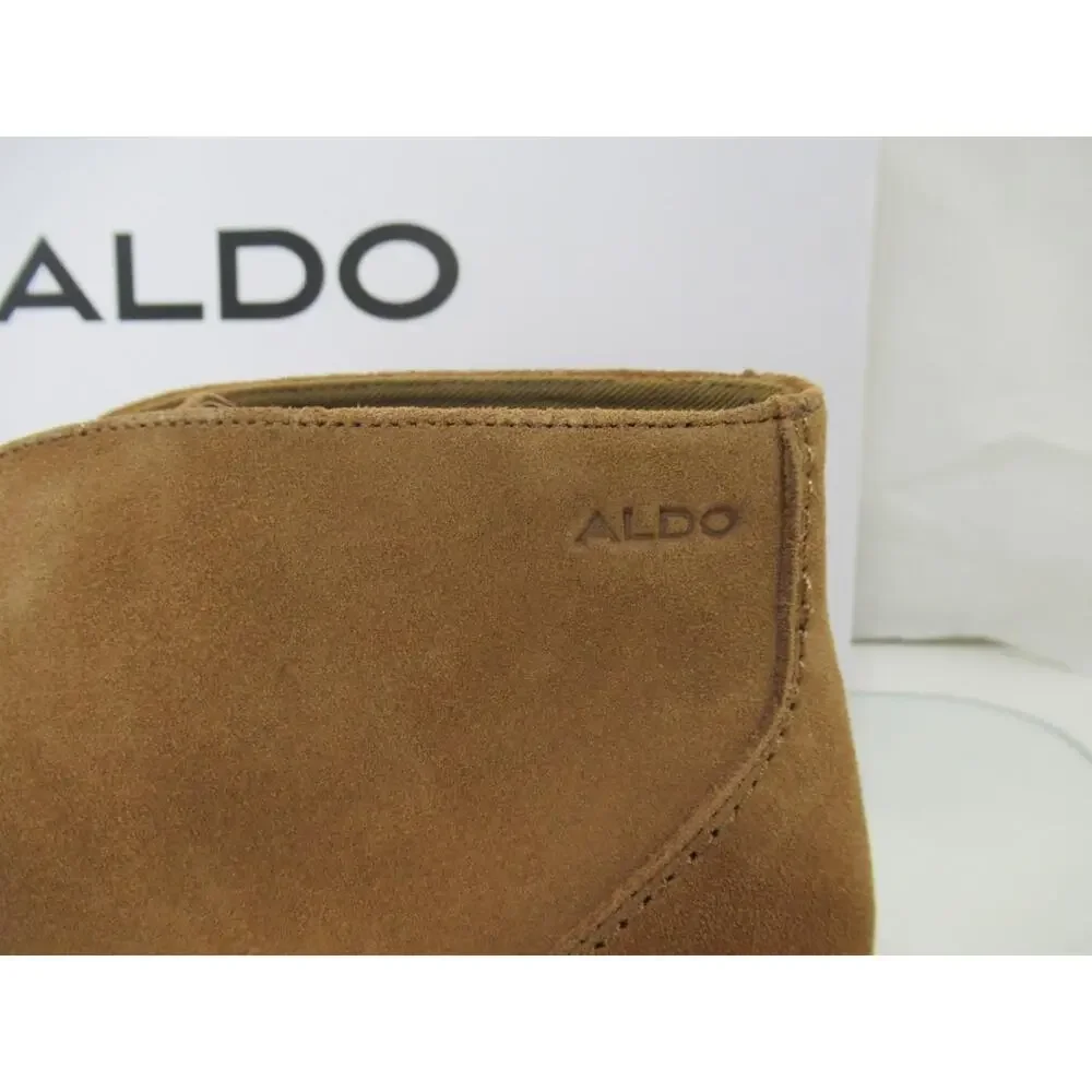 Men's Aldo Kenora Ankle Chukka Lace Up Boots Casual Chestnut Suede Size 10.5